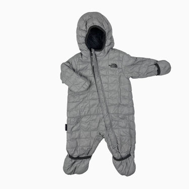 Combi grise 'thermoball' doublée en peluche 3-6M