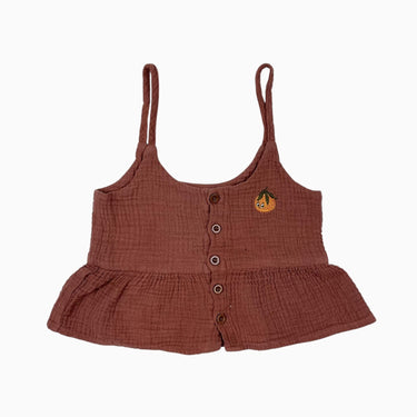 Camisole brique 'orange' en mousseline 2Y