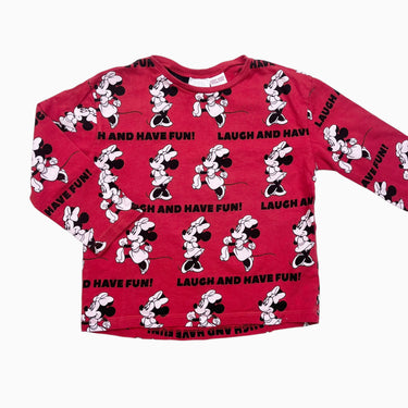 Chandail rouge 'Minnie Mouse' 18-24M