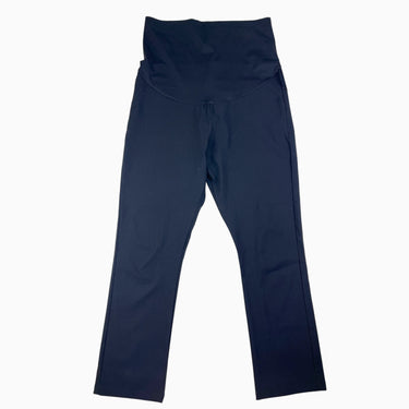 Pantalon 'habillé' de maternité noir avec taille élastique en nylon extensible XL