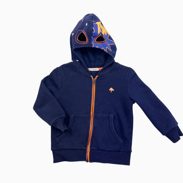 Veste à capuchon 'masque de catch' marine 4Y