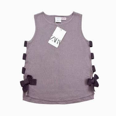 Débardeur lilas en tricot de coton 4-5Y