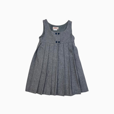 Robe grise en lainage 4Y