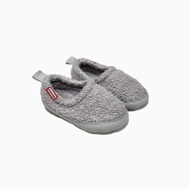 Pantoufles grises en bouclette 6UK-23EU