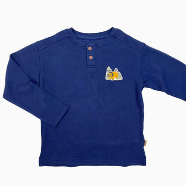 Chandail marine en coton gaufré 'mammouth' 5Y