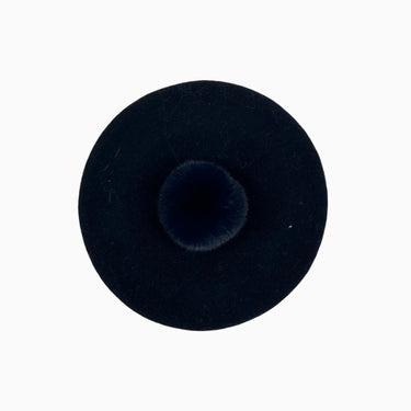 Bérêt marine en lainage avec pompon 53CM fit 3-5Y
