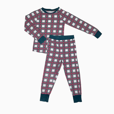 Pyjama carreauté en coton spandex 4Y