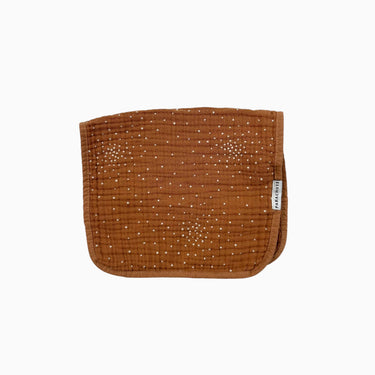 Lange caramel à pois en mousseline