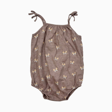 Barboteuse mauve avec papillons 6-12M