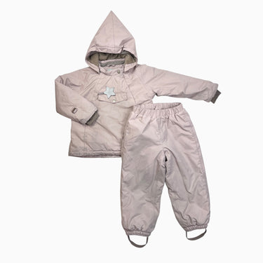 Manteau et pantalon rose poudré 5Y