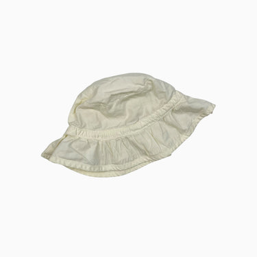 Chapeau soleil jaune beurre en coton léger 44-46CM 6-12M