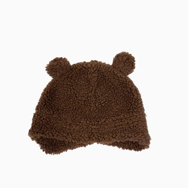 Tuque ourson marron en sherpa 12-18M