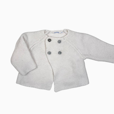 Cardigan blanc en tricot 1M