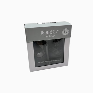 Souliers noirs en cuir 'Sofia' avec noeuds 9-12M