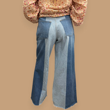 Jeans patchwork pour femmes 25US