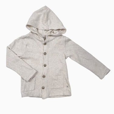 Veste à capuchon vanille en coton et lin 3Y