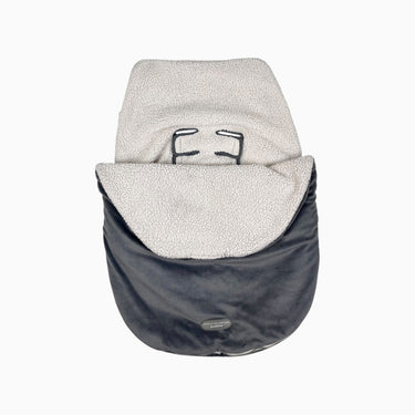 Chancelière pour poussette grise en peluche 0-12M