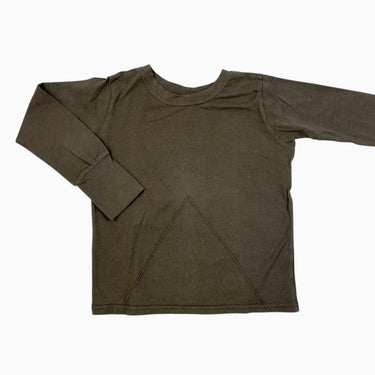 Chandail olive en bambou et coton 3-5Y