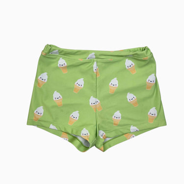 Maillot vert 'cornet de glace' 7-8Y