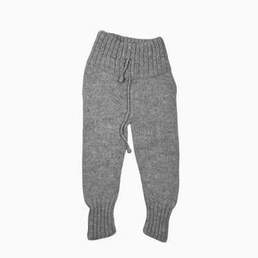 Pantalon gris en tricot d'alpaga L 3-5Y