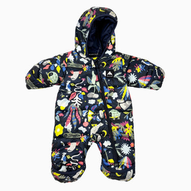 Habit de neige noir à imprimé animaux matelassé 3M
