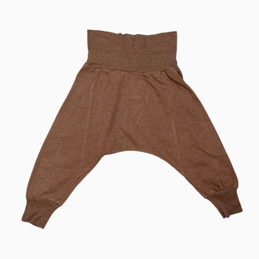 Pantalon évolutif marron en coton bio 6-12M