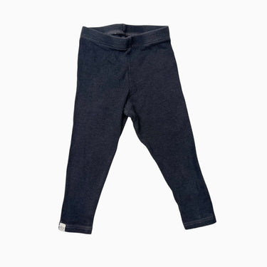 Legging anthracite en tencel et coton bio cotelé 3-6M