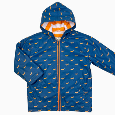 Manteau de pluie bleu 'baleines' 5Y