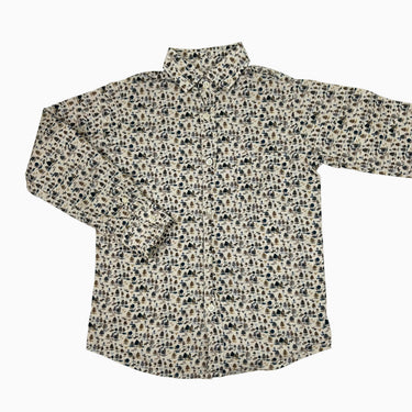 Chemise greige 'arbres' 6Y