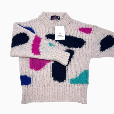 Pull "Arty Bull' en tricot de laine et polyamide 8Y