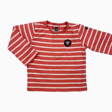 Chandail rose à rayures 23M