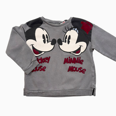 Pull gris Mickey-Minnie 2-3Y