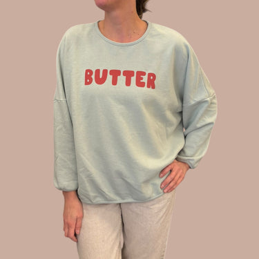 Pull menthe 'Butter' pour femmes S/M