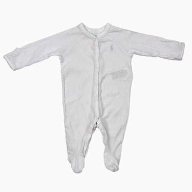 Pyjama en coton à fines rayures roses et blanches 3M
