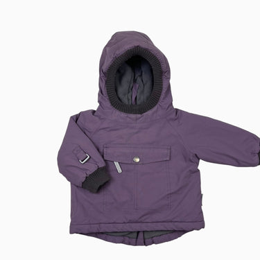 Manteau d'hiver violet avec fermeture au dos 9M