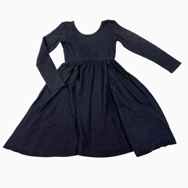 Robe noire en modal et spandex fait aux É-U 5Y