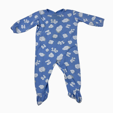 Pyjamas bleus nuages 12M