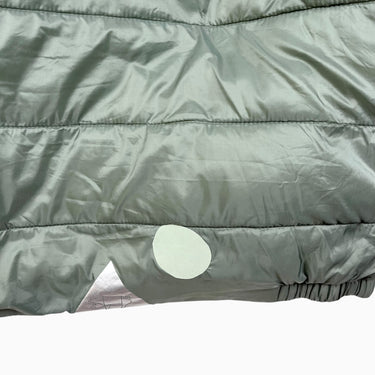 Manteau style puffer eucalyptus réversible olive 3-4Y