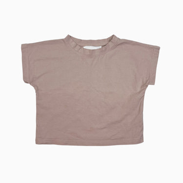T-shirt cropped rosé-taupe 4Y