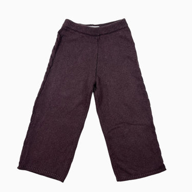Pantalon chocolat en tricot 4Y