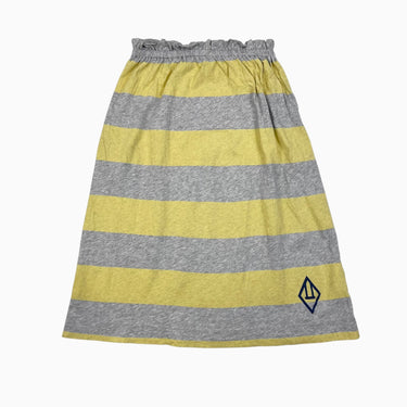 Jupe à rayures grises et jaunes 8Y