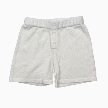 Short vanille en ratine de coton bouclée 18-24M