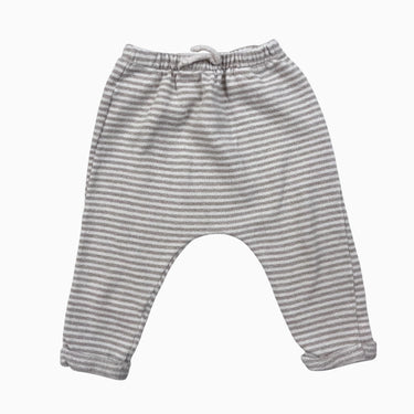 Pantalon à rayures beige 12M