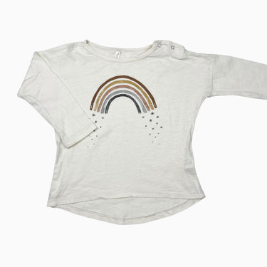 Chandail crème en coton arc-en-ciel 18-24M
