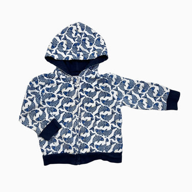 Veste à capuchon 'poissons' 12M