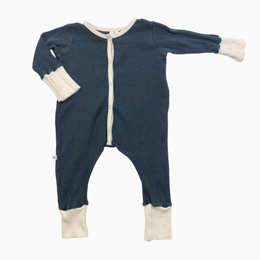 Combi teal gaufré 0-12M