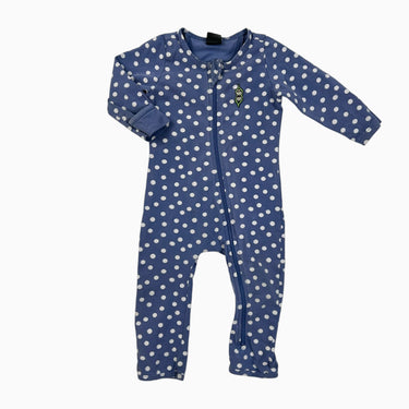 Combi bleue à pois 6M