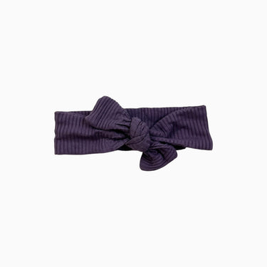 Bandeau avec noeud violet côtelé 3-24M