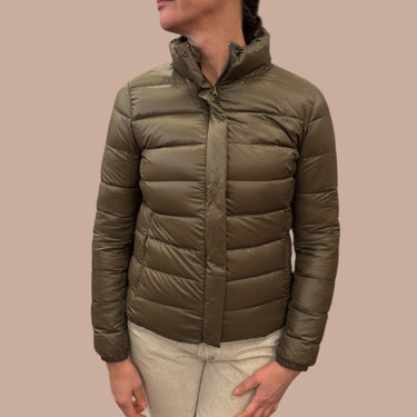 Manteau style puffer olive pour femmes S