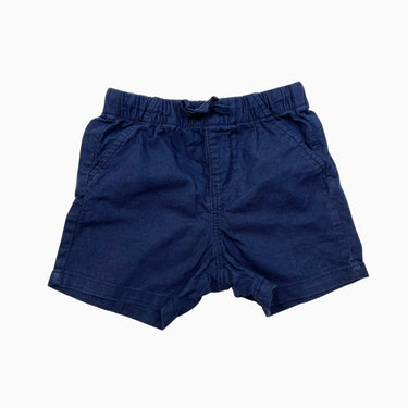 Short marine en lin et coton 1.5-2Y